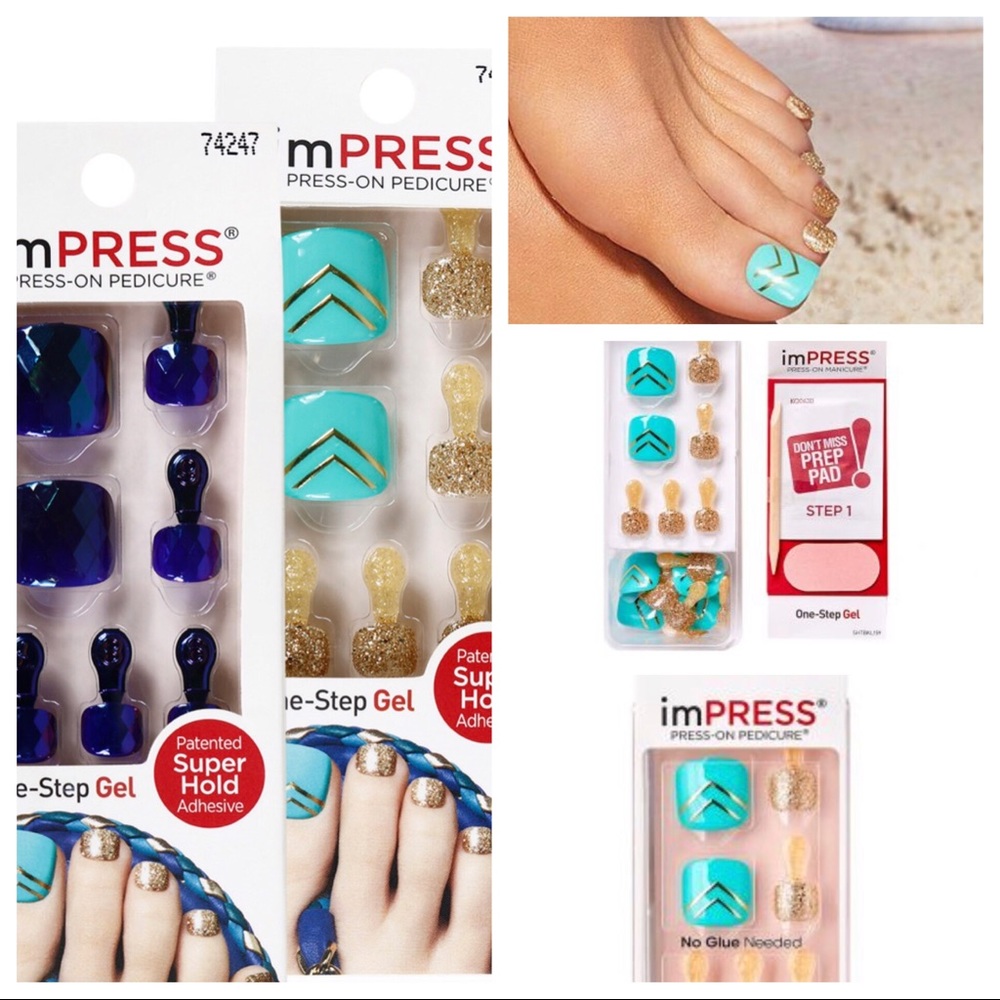 ImPress Press on nails Pedicure Setof 2